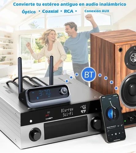 Vista 2 de KAIY - Receptor Bluetooth 5.4 para el hogar, adaptador de audio Bluetooth