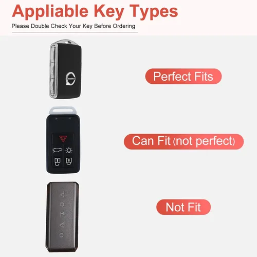 Vista 2 de Compatible with Volvo Key Fob Cover