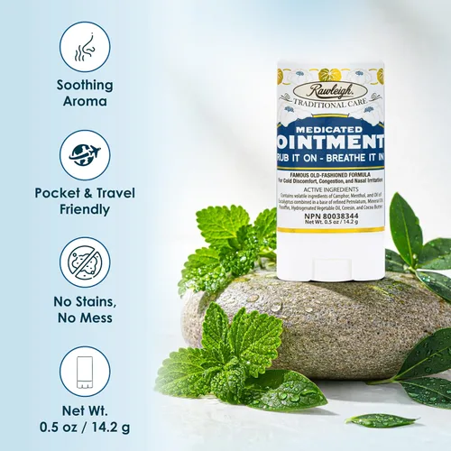 Vista 5 de Rawleigh Ungüento medicado en barra de 0.5 oz (14.2 g) Paquete de 3 – Heritage, ungüento de vapor multiusos para adultos y niños – alcanfor, mentol