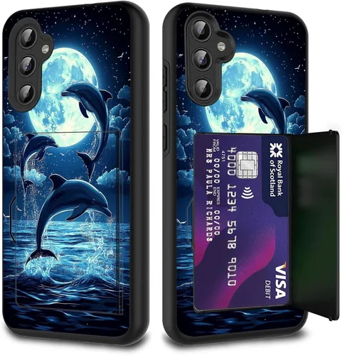 Vista 9 de Funda híbrida de doble capa con función atril para Samsung Galaxy A16 5G de 6.9 pulgadas, diseño de vaca con bandera estadounidense