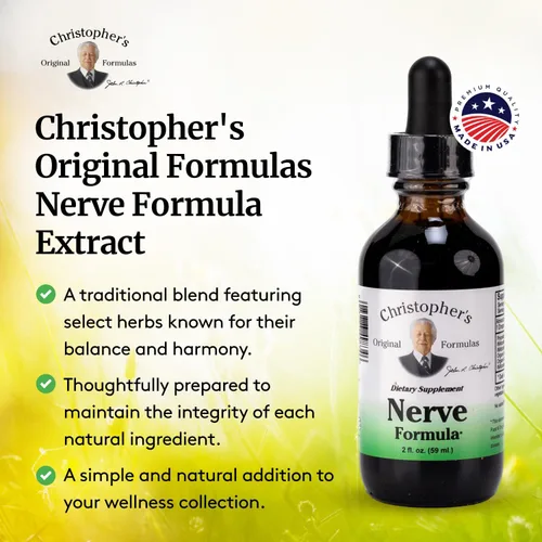Vista 4 de Christopher's Original Formulas Fórmula nerviosa, suplemento herbario natural, 2 oz