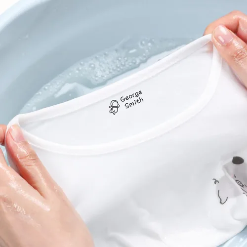 Vista 5 de Sello de nombre para ropa de niños, sello de nombre para niños, impermeable y duradero, sello de nombre de ropa para niños, 4 colores y 36 patrones