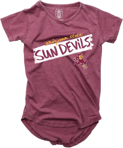 Vista 53 de Wes and Willy NCAA - Camiseta Burnout para niñas S/S