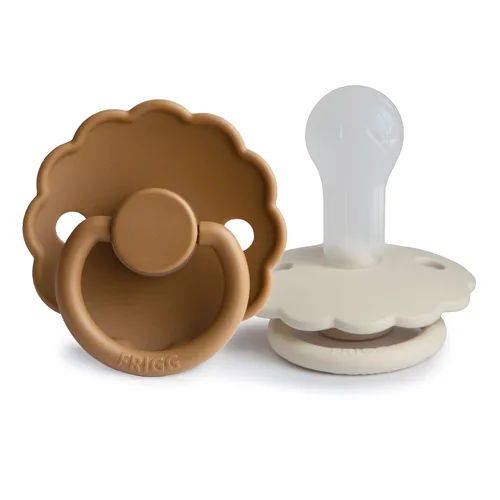 Vista 9 de FRIGG Daisy SilkySoft - Chupete de silicona para bebé, fabricado en Dinamarca, sin BPA (aurora/blanco brillante, 6-18 meses)
