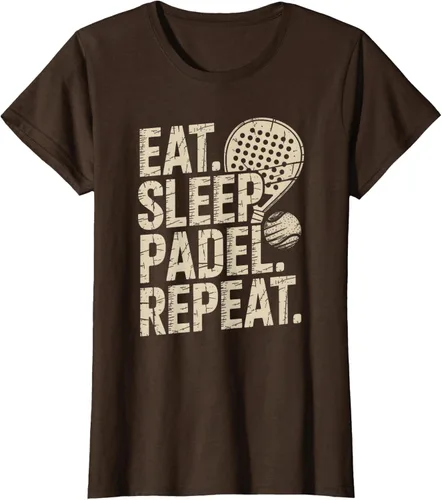Vista 18 de Camiseta Eat Sleep Padel Repeat Padel Jugador de Tenis