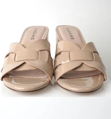 Vista 7 de J. Adams Nori Mules para mujer - Sandalias elegantes de tacón de bloque