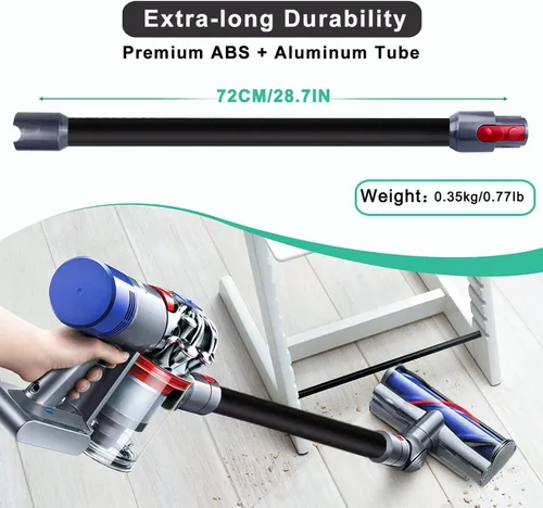Vista 3 de GYLBF Varita de liberación rápida compatible con aspiradoras Dyson V15 V11 V10 V8 V7, tubo de extensión de accesorio para aspiradoras, 28.3 pulgadas