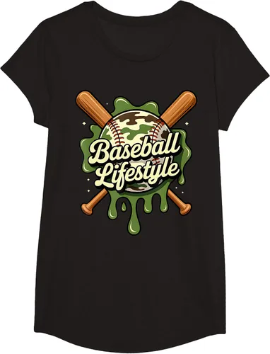 Vista 3 de Baseball Life Style 101 Apparel Youth Drip Baseball Boys Kid Camiseta