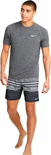Vista 2 de Nike Men's Dri-FIT UPF 40+ Hydroguard Swim Tee Rash Guard Short Sleeve