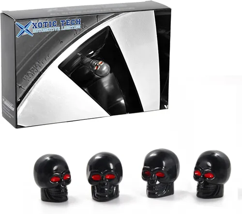 Vista 15 de x xotic tech Juego de 4 tapas de tapa de válvula de neumático con bandera estadounidense, aleación de aluminio anodizado, resistente a la corrosión