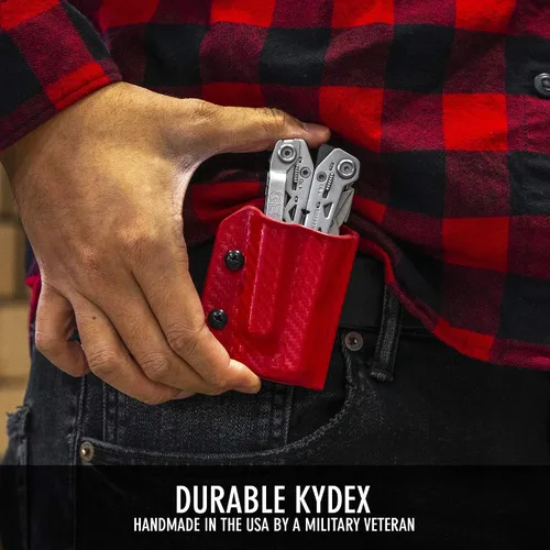 Vista 5 de Clip & Carry Kydex Funda para Multiherramienta para Gerber Suspension NXT - Fabricada en Estados Unidos - Funda Portaherramientas Múltiples Cubierta
