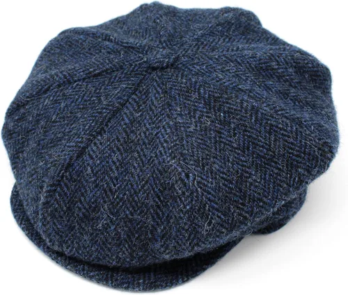 Vista 8 de Hanna Hats Gorra Donegal Tweed de 8 piezas para hombre