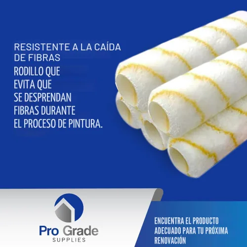 Vista 5 de Pro Grade - Cubiertas de rodillos de pintura - Paquete de 5 de microfibra de 1/2 x 9 pulgadas