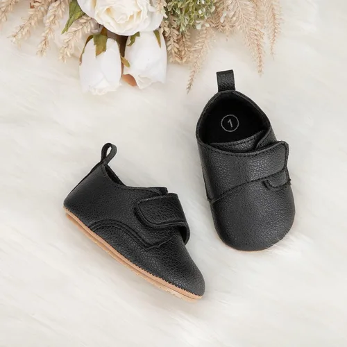 Vista 4 de HsdsBebe Zapatos Oxford de piel sintética con suela de goma suave, antideslizantes, para niños y niñas, para caminar, mocasines