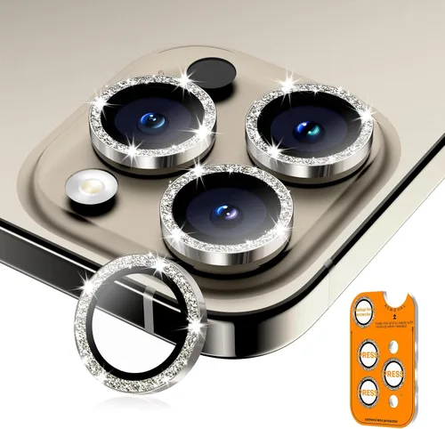 Vista 34 de Protector de lente de cámara para iPhone 17/16/16 Plus, Vidrio templado de metal Cubierta individual de lente de cámara [Anti-caída] Compatible