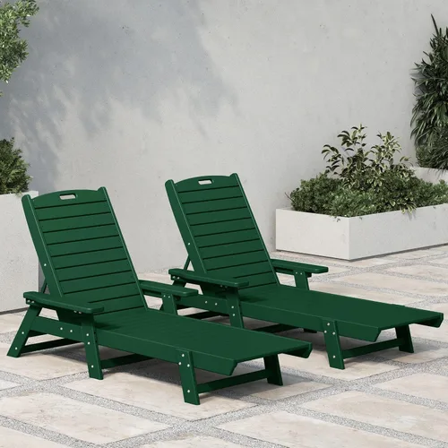 Vista 16 de WestinTrends Malibu Poly - Tumbona reclinable azul marino