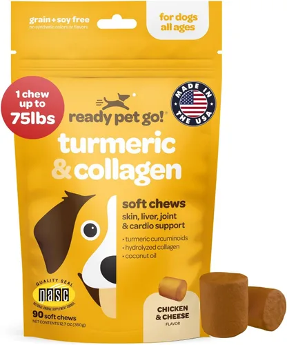 Vista 19 de Masticables para Alergias de Perros con Probióticos Masticables para Alergias Estacionales para Perros con Aceite de Salmón Salvaje de Alaska