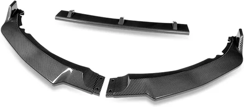 Vista 2 de DNA MOTORING Borde de parachoques delantero estilo CK compatible con Honda Odyssey 11-17, fibra de carbono simulada pintada, 2-PU-582-PCF