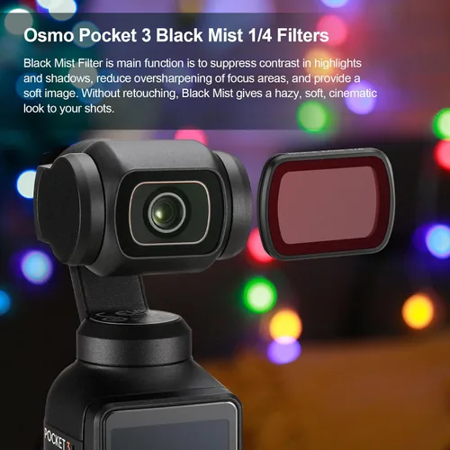 Vista 2 de Skyreat ND - Juego de filtros para DJI Osmo Pocket 3 Creator Combo Accesorios (Niebla Negra)