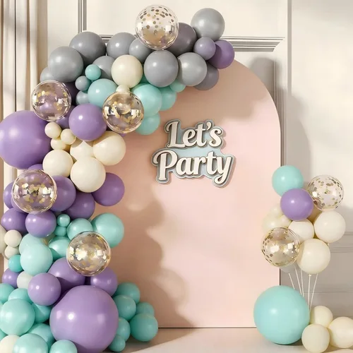 Vista 17 de Decoraciones de fiesta de regreso a clases, kit de arco de guirnalda de globos arcoíris con globos de aluminio de manzana para graduación, primer