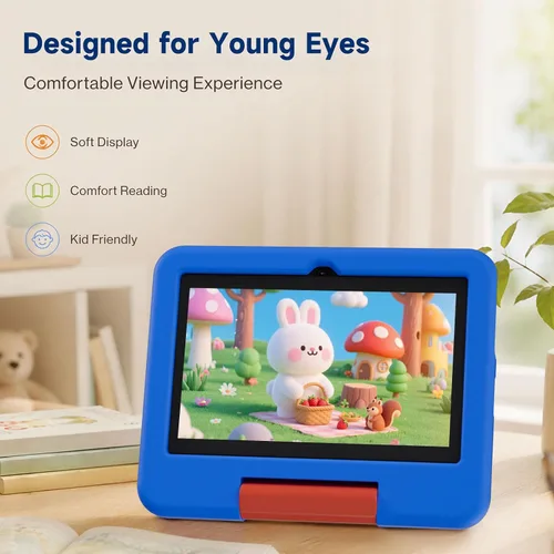 Vista 6 de Tableta Android Q8K de 7 pulgadas Azul