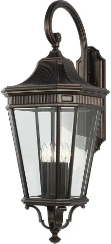 Vista 11 de Generation Lighting OL5400BK Cotswold Lane - Farol de pared para iluminación de patio al aire libre, negro, 1 luz