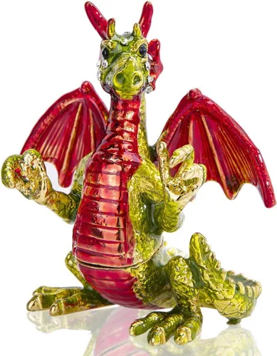 Vista 9 de YU FENG Adorno decorativo de figuras de camello de cristal dorado de 2.4 pulgadas, estatuas de camello esmaltadas doradas, caja de joyería