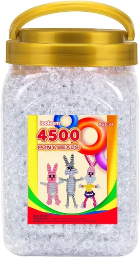 Vista 30 de IOOLEEM Cuentas de pony (2000 piezas, cuentas de pony negras), cuentas para hacer joyas, cuentas para manualidades, suministros para ensartar Negro