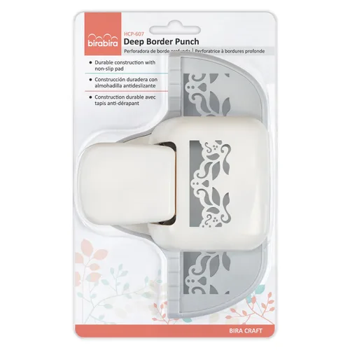 Vista 3 de Bira Deep Edger Border Craft Punch, San Valentín, para álbumes de recortes, tarjetas artísticas (Heart-2)