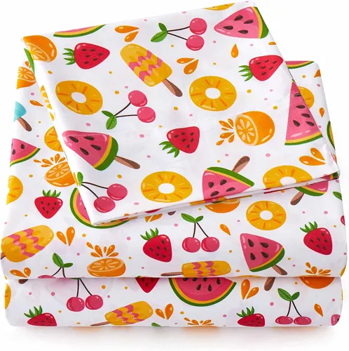Vista 7 de Colección de sábanas para niños 1500 Supreme - Juego de sábanas coloridas, divertidas y cómodas para niños y niñas. Bolsillo profundo, no se