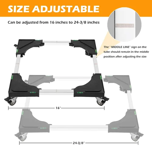 Vista 9 de Paquete mejorado de mini soporte para nevera y muebles Dolly