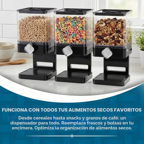 Vista 7 de Zevro Dispensador individual de comida seca edición compacta, Negro