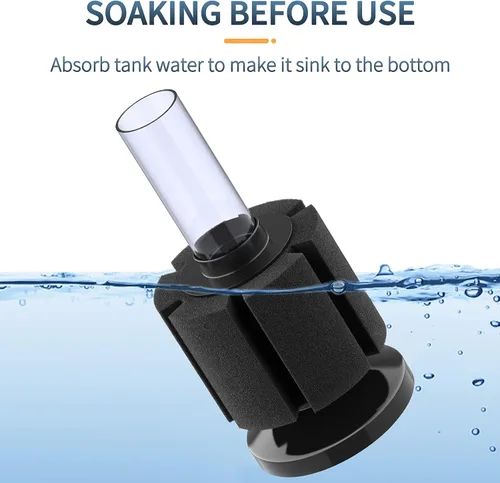 Vista 7 de Pawfly Paquete de 4 filtros de esponja nano bio para acuario, camarones betta fritos silenciosos y filtro de espuma de peces pequeños para peceras