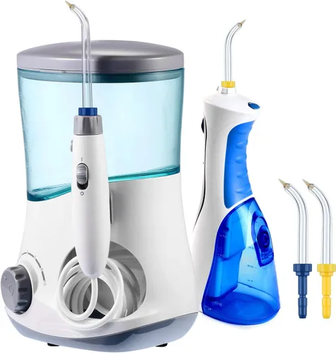 Vista 5 de Yaomiao 4 puntas de cabezales de repuesto compatibles con irrigadores de agua Waterpik y otros irrigadores orales de marca, puntas periodontales