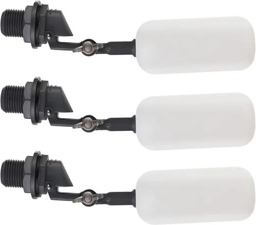 Vista 7 de Cxztxcl Válvula de flotador, llenador automático de sistema de agua de 1/2 pulgada, brazo ajustable para estanques, válvula de bola flotante