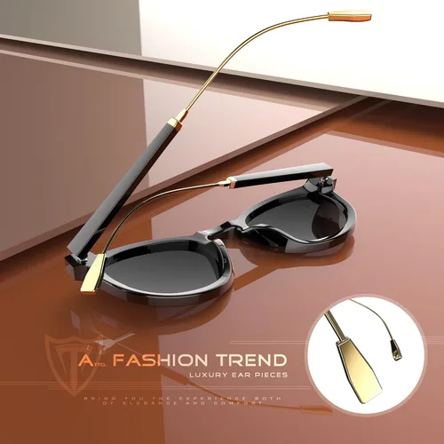 Vista 5 de ATTCL Gafas de sol polarizadas clásicas redondas para mujer, estilo retro, a la moda, UV400
