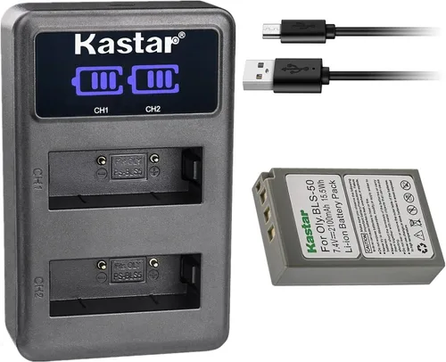 Vista 8 de Kastar BLS-50 LED2 Cargador de batería USB compatible con Olympus Pen E-P1, E-P2, E-P3, E-P7, E-PL1, E-PL1s, E-PL2, E-PL3, E-PL5, E-PL6, E-PL7