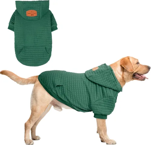 Vista 40 de BEAUTYZOO - Sudadera con capucha para perros con agujero para correa y bolsillo, suéteres para perros pequeños, medianos y grandes, niños y niñas