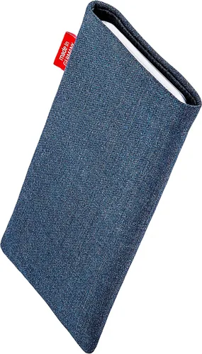 Vista 2 de fitBAG Jive - Funda para Google Nexus 6 Motorola con forro de microfibra integrado para limpieza de pantallas Jive Azul
