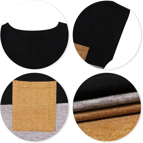 Vista 4 de NANYUAYA - Blusas de verano para mujer camisetas básicas holgadas de manga corta lisas de estilo informal y con bolsillo