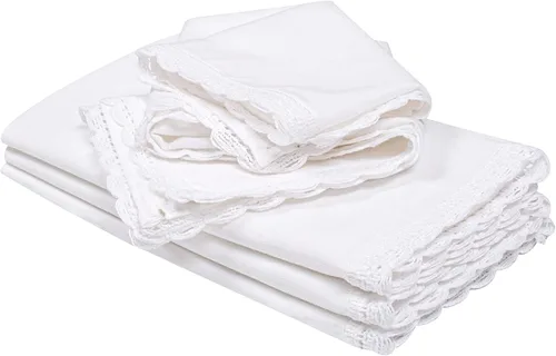 Vista 11 de Servilletas de tela reutilizables para cena en negro y blanco, juego de 12 servilletas de tela de algodón a cuadros de gingam de 16x16 pulgadas