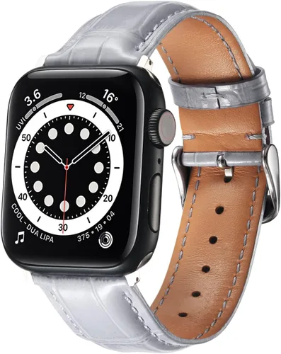 Vista 11 de Moran - Correas de cuero compatibles con Apple Watch Band 1.929 in 1.772 in 1.732 in 1.654 in 1.614 in 1.575 in 1.496 in, correa de cuero de oveja