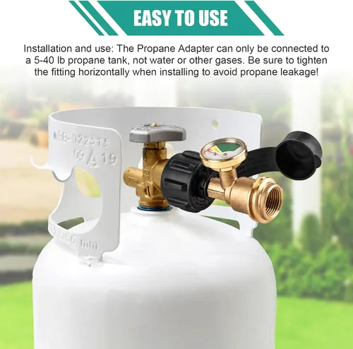 Vista 7 de Propane Tank Gauge Level Indicator for 5-40 lb Tanks, 1 Pack