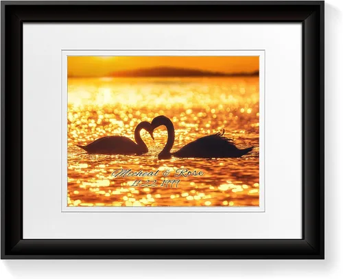 Vista 198 de A&T ARTWORK Love on Beach - Impresión fotográfica personalizada, incluye nombres y la fecha, regalo único para el aniversario de boda. Alfombrillas