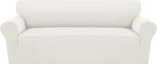 Vista 26 de MeilleMaison Funda elástica para sillón 2024, 1 pieza, lavable, protector de muebles para mascotas, funda de sofá antideslizante con parte inferior