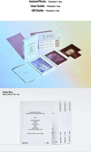 Vista 2 de BTS RM INDIGO Album POST CARD EDITION WEVERSE ALBUM VER K-POP SEALED