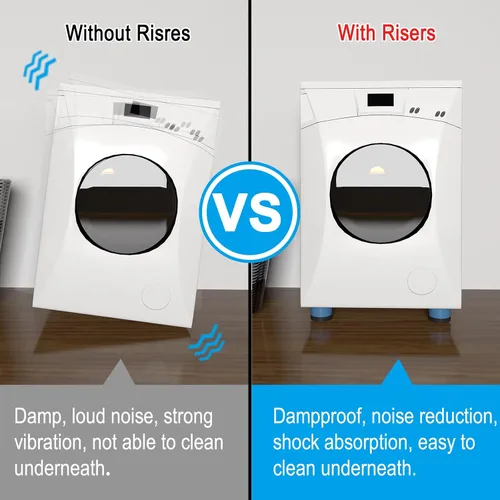 Vista 6 de Elevadores ajustables para muebles de cama elevan cualquiera de 1.3 pulgadas o 2.3 pulgadas, elevador de cama resistente para sofá, silla, sofá