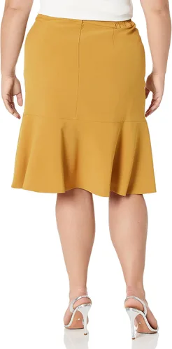 Vista 4 de Le Suit Traje de chaquetafalda de talla grande para mujer 50041037-b71, Caléndula