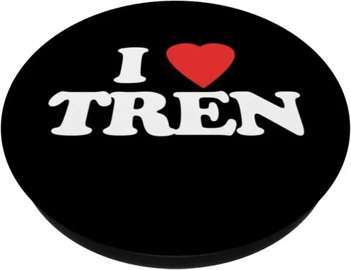 Vista 2 de I Love Tren - Funny Bodybuilder Weightlifting Workout Gym PopSockets Swappable PopGrip