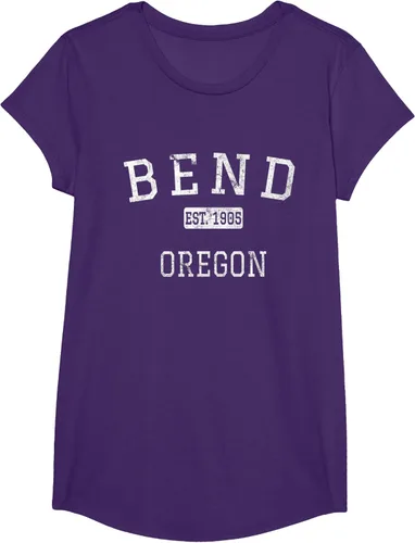 Vista 16 de Bend Oregon OR Camiseta vintage, Negro